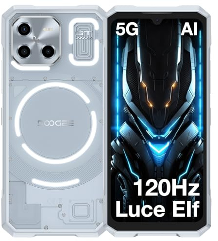 DOOGEE Blade GT 5G Smartphone Portable Incassable, Dimensity 7050 32Go+256Go, Android 14 Téléphone 5G, 48MP+20MP, 6.72 FHD+ 120Hz, 5500mAh 18W Smartphone Etanche, 4G LTE WIFI6 NFC OTG GPS FM
