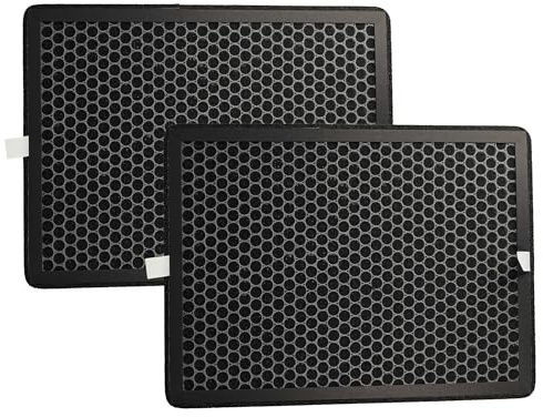 vhbw 2x Luftilter kompatibel mit Rowenta PU3030F0 | PU3030, PU3080, PU3040 Luftreiniger - Kombifilter Aktivkohle + Allergy+