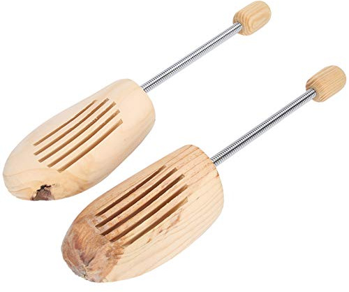 Tendiscarpe in Legno per Uomo Donna, Molla Professionale in Acciaio Inossidabile in Legno Tendiscarpe a Molla in Legno, Supporto per Barella per Scarpe Liscio Portatile per