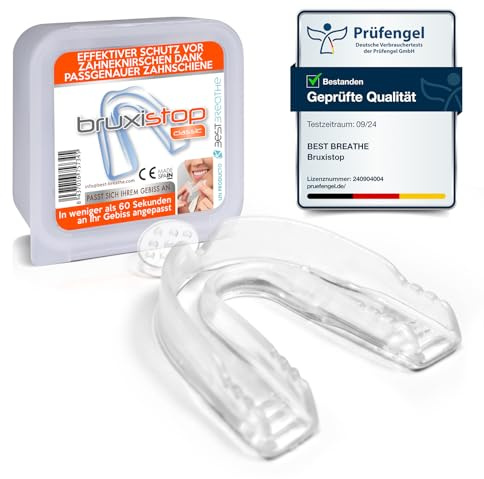 Férula contra el bruxismo Bruxistop – Férula dental moldeable y cómoda - Protector nocturno para aliviar el rechinamiento de dientes y el dolor mandibular