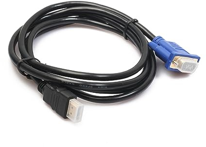 HOMSFOU Zu Vga Kabel 1.80 m Goldstecker Auf Vga Hd-15-Stecker 1080P Adapterkabel Für Monitor Projektor Hdtv-Receiver Computer Ohne Integrierten Chip