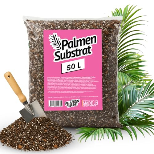 Nils der Pflanzenfreund® Substrat pour Palmiers 50 L | Terre Premium Riche en nutriments | pour Plantes Vertes | Fleurs et Plantes d’intérieur | Structure aérée et Drainage Optimal