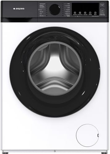Aspes Lavadora 6Kg Carga Frontal Blanco AL6203AIDV. 1600W, 1200rpm, Motor Inverter, 11 Programas, Función Stop&Go, Tambor Diamante, Clase de Eficiencia Energética A