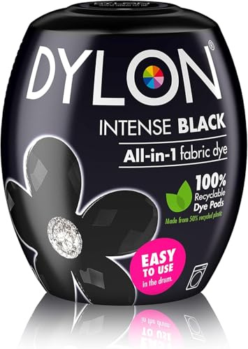 All-in-1 Fabric Dye Intense Black – Permanent High-Intensity Textile Dye for Cotton, Linen, Viscose, and Polyester Blend Fabrics – Easy Application, Long-Lasting Color, Machine Wash Safe