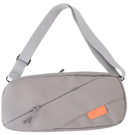 Fockety Tragetasche für Spielkonsolen, Passend für ROG Ally, Schützende Reise-Aufbewahrungstasche mit Mehreren Taschen, Umhängetasche für Konsole, Kabel und Gaming-Zubehör (Silver)