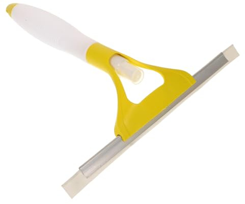 VICASKY Multi Functional Window Squeegee Cleaner with Spray Head Microfiber Wiper for Streak Glass Cleaning Water Absorbing and Drip Use for Bathroom and Living Random Color Random Color