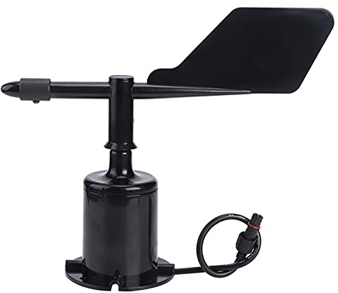 360 Wind Transmitter, Anemometro con Uscita 0-10V, Cavo Patch 0,7m - Sensore di Umidità 0-10V, Alta Precisione per Stazioni Meteorologiche e Ambienti Esterni