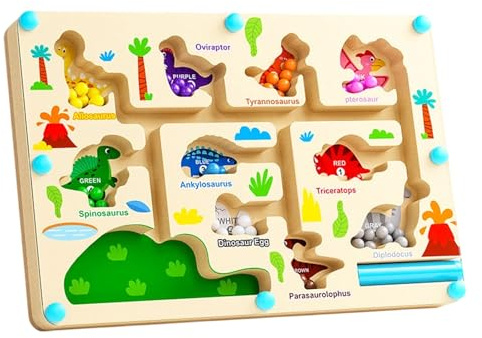 Gramigg Tablero De Conteo Laberintos Números Rastreo Juego Magnético Conteo Y Clasificación Colores Laberintos Madera Educativos Juguete para Niños Juguete Aprendizaje Habilidades