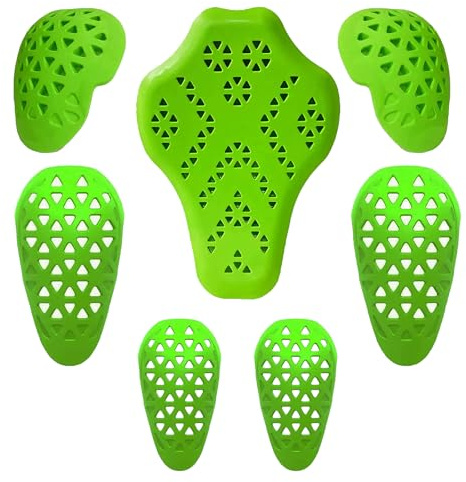 BRGD 7 Teiliges Level 2 Motorrad Protektor Set, Rückenprotektor Motorrad Abnehmbare für Motorradfahren, Mountainbiking, Motocross, Skateboarding