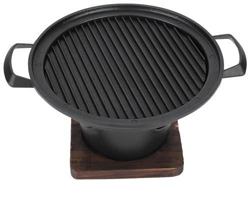 Haofy Mini Parrilla Portátil sin Humo, Estufa de Carbón de Leña de Aluminio para Acampar, Picnic, Cocinar Al Aire Libre 10,2x8,3x4,9 Pulgadas
