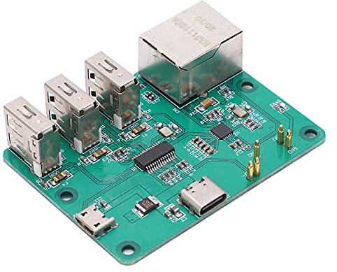 Yctze Carte d'extension HUB, Adaptateur USB vers Ethernet avec Plusieurs Options d'alimentation et connectivité Fiable