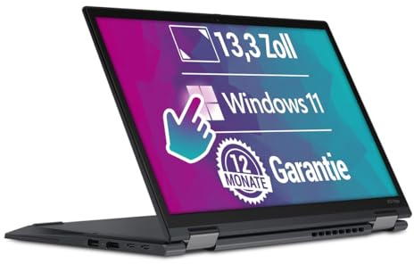 Lenovo ThinkPad X13 Yoga Gen 1 13,3 Zoll Full HD Laptop Intel Core i5-10210U@ bis zu 4,2 GHz 8 GB 256 GB SSD mit Windows 11 Pro & GRATIS Antiviren-Software inkl. 365 Tage Garantie (Generalüberholt)