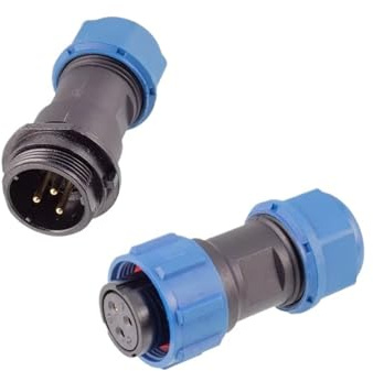 1 stücke Wasserdicht SP17 Serie Stecker IP68 1/2/3/4/5/6/7/9 Pin Kabel Anschlüsse Männlich/Weiblich Stecker Und Buchse Mutter/Flansch/Docking(5,4P)