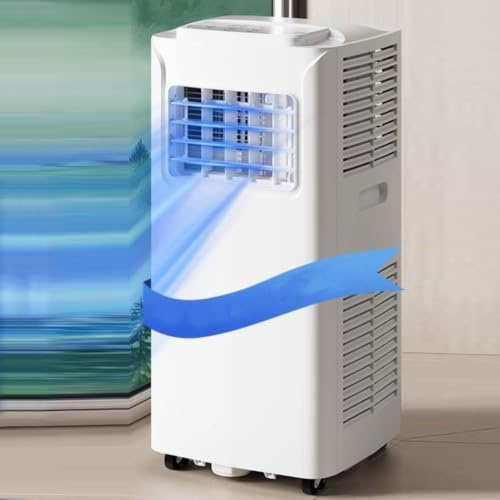 Condizionatore d'aria portatile, deumidificatore con ventola di raffreddamento ad alta efficienza energetica con funzionamento silenzioso, display digitale e timer 24 ore per stanze fino a 300 mq. ft.