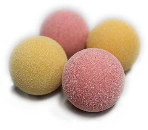 Tornado Official Foosballs Tournament Balls Commercial Quality - Play Like The Pros (4 Balls, Pink and Yellow)