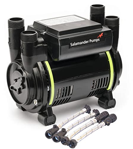 Salamander Pumps - CT80 Bathroom Pump - 2.6 Bar Pressure - Twin End - Suitable for Positive Head, Gravity Fed Systems Only - WRAS Approved