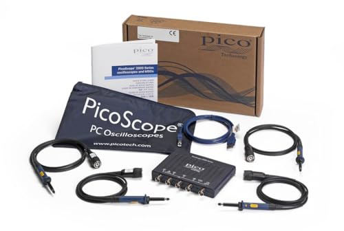 Pico Technology PicoScope 2406B 4 Kanal Oszilloskop 50 MHz PC USB Digitaloszilloskop Handheld Oscilloscope inkl. 4 Kanäle, Tastköpfen und PS7 Software für Windows, Mac, Linux