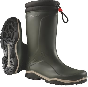 Dunlop Boots Termostövlar Blizzard vintergummistövlar för män och kvinnor, Grön, 42 EU