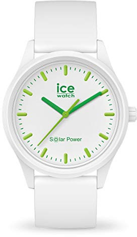 Ice-Watch - ICE solar power Nature - Weiße Herren/Unisexuhr mit Silikonarmband - 017762 (Medium)