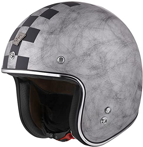 Bogotto V541 Scacco Jethelm, Silber matt, XS