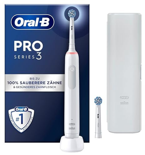 Oral-B Pro 3 3500 Cepillo de Dientes Eléctrico Blanco con Estuche