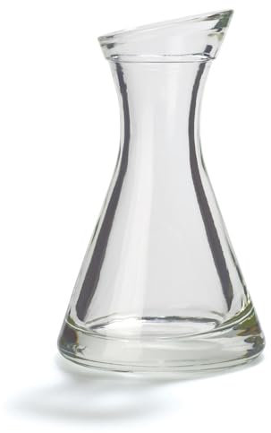 Stölzle - Caraffa in vetro superiore Pisa, set da 6 caraffe piccole 0,1 l, con collo inclinato, caraffa in vetro di alta qualità, adatta come caraffa per acqua, per limonata, caraffa per vino