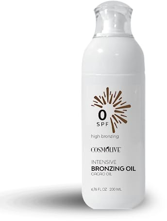 Cosmolive Intensive Bronzing Oil with Carrot, Cocoa & Avocado Oil - High Bronzing - 200ml