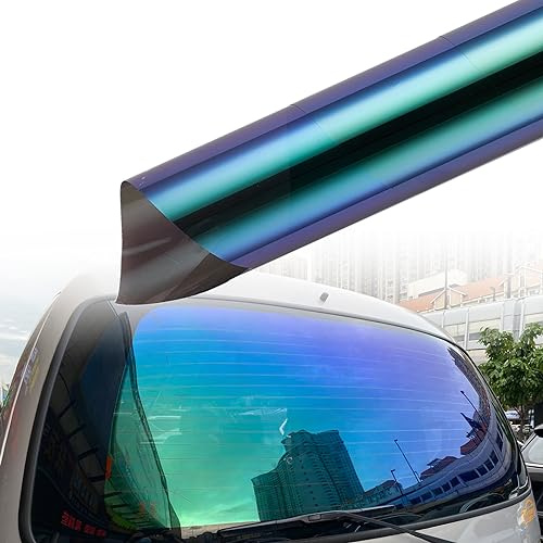 AuMoHall Chamäleon grüne und blaue Autofenstertönung – 20% VLT, 50 x 200 cm