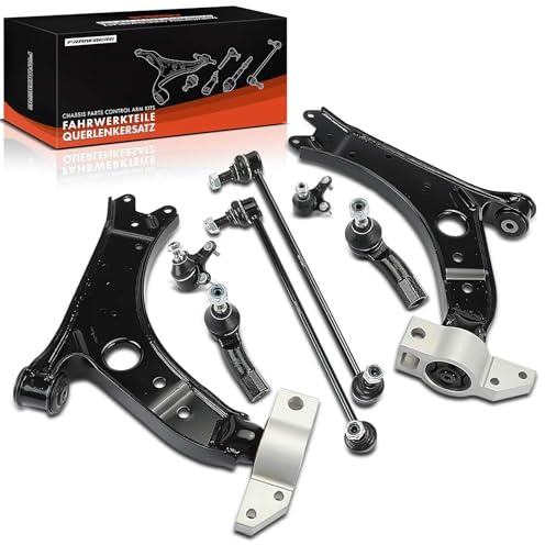 Frankberg 8x Juego de brazos transversales Replace# 1K0423812J | Compatible con Golf VI 5K1 Golf V 1K1 Golf VI Variante AJ5 Golf V Variante 1K5 T.o.u.r.a.n 1T1 1T2