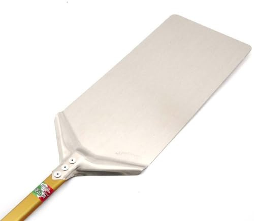 GIEMME Pelle à pizza en aluminium anodisé. Manche 30 cm coloré or pour petits fours. Idéale pizza à la romaine, pinsa et panouzzo