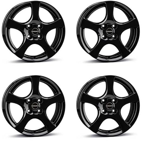 4x Borbet Felgen F 6.0x15 ET40 4x100 black glossy kompatibel mit Suzuki Baleno Celerio Ignis Liana Splash Swift Wagon