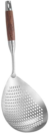 Cabilock Cuchara Coladora De Pasta De Acero Inoxidable Espumadera De Fideos Con Mango Ergonómico Colador De Pasta De Metal Para Cocina