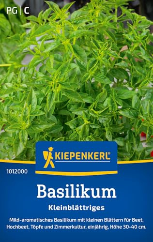 Kiepenkerl Basilikumsamen Kleinblättriges 1012000, Kräutersaat | Höhe 30-40 cm, Inhalt für 150 Pflanzen, Samen Kräuter