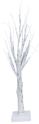 Housoutil Birkenbaum Mit LED Lichtern Kunstbaum Mit LEDs Für Innendekoration Perfekte Stimmung Für Feste Partys Und Hochzeiten Bezaubernde Fairy Decor Lichterbaum