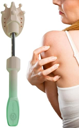 Rascador de espalda extensible, rascador automático para picazón de espalda con mango retráctil, garra ampliada portátil para rascar el cuerpo para adultos, mujeres, hombres, cabeza,