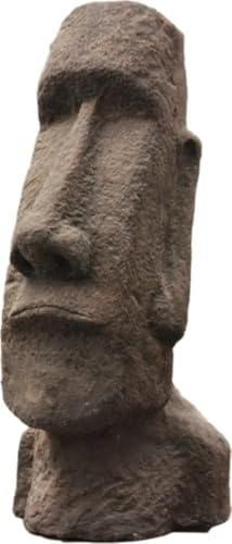 Generisch Moai Steinfigur für Garten, Osterinsel-Statue, Frostfest, Witterungsbeständig, Steinguss, JA-009