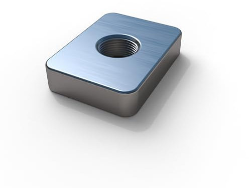 Edelstahl V2A Nutenstein Vierkantmutter T-Nut Schiebemutter, M6 M8, für Aluprofile und Dachträger 21mm 20mm 15mm (4, M6 (15 x 20 x 4,5 mm)) NST_4M6