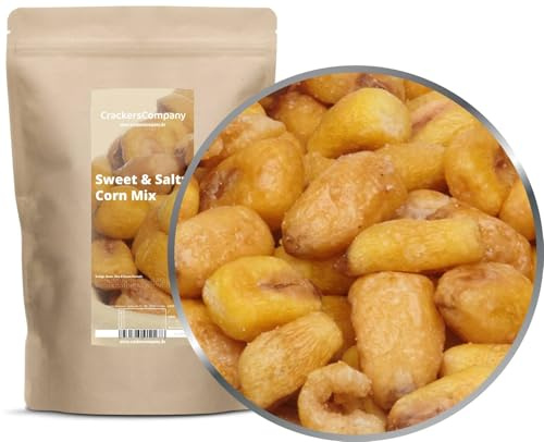 CrackersCompany Mezcla de maíz dulce y salado 350 g – crujiente, equilibrado, natural