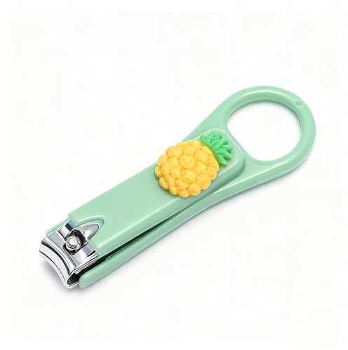Premium nagelklippare, söt nagelvårdssats robust nageltrimmer fingernagel klippare för flickor present barn, ananas