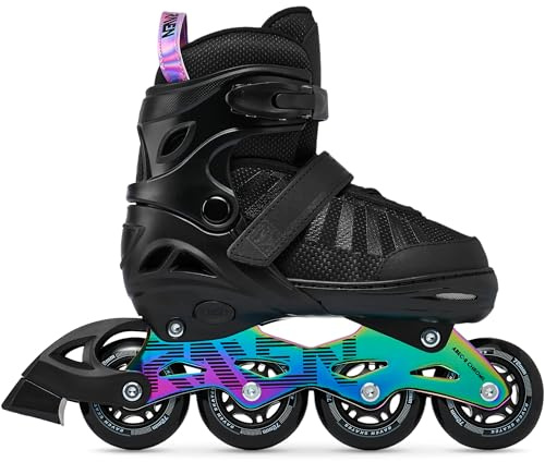 RAVEN Inline Skates Inliner für Kinder und Erwachsene OPTIONAL 2in1 mit Schlittschuhen verstellbar Oxen