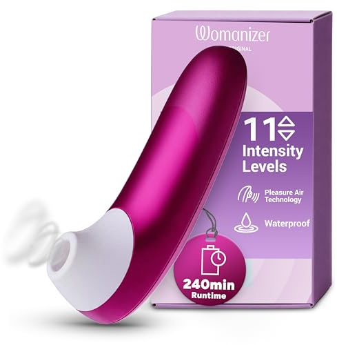 Womanizer Pro Stimulateur Clitoridien Suceur clitoris Sextoy femme Rose | Technologie Pleasure Air, 11 niveaux d’intensité, étanche, moteur puissant