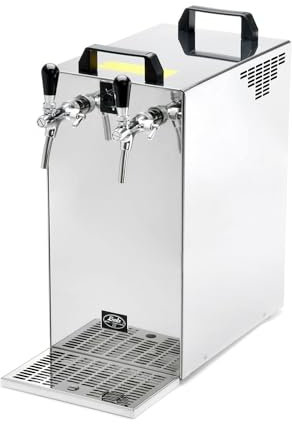 Kontakt 155 - Green Line - Bierzapfanlage 2-leitig Trockenkühlgerät aus Edelstahl, 155 Liter/h