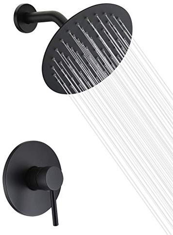 sumerain Black Shower Faucet, Matte Black Shower Fixtures Shower Mixer, Rough-in Valve Included