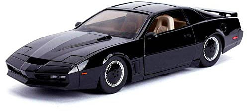 Jada Toys Knight Rider K.I.T.T. Modellauto 1:24 mit Lauflicht & Öffnungsfunktionen - 1982 Pontiac Trans AM, ab 8 Jahren - 253255000