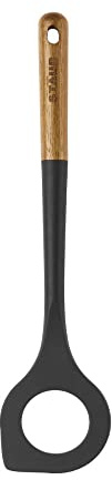 STAUB 40503-108 - Cucchiaio Risotto in legno di acacia, 31 cm, colore: Nero