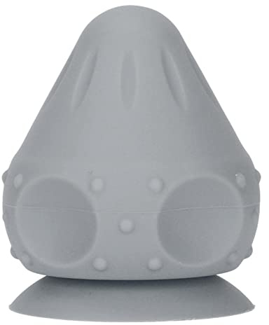Adsorption Typ Silikon Triggerpunkt Drücker Massageball mit Saugnapf, Klein Faszienball Massagegerät zu Massage Muskel und Akupunkturpunkt für Rücken/Nacken/Schulter/Hand/Fuss (Grau)