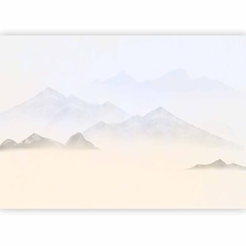 murando PREMIUM Papier peint Montagnes 350x256 cm Décoration Murale XXL Poster Tableaux Muraux Tapisserie Photo Paysage Panorama Brouillard Nature Berge c-A-10066-a-a