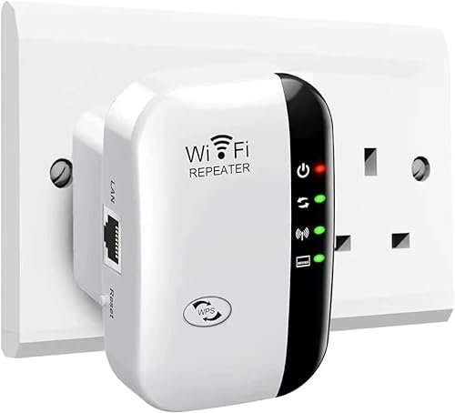Ubcwin 2024 Newest WiFi Booster, WiFi Extender, WiFi Repeater, Covers Up to 3650 Sq.ft and 45 Devices, Internet Booster - with Ethernet Port, Quick Setup, Home Wireless Signal Booster (White)