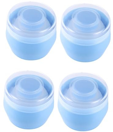 MAGICLULU 4 Stück -plüsch-puff Container Puffschwammbehälter Puderquaste Etui Gesichtspuderquaste Make-up-puff Kit Für Babypuderquaste Körperpuder Fall Automatisch Kind Talkum Puder