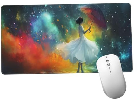 Color Alfombrilla Ratón 1400x600x3mm Alfombrilla Raton XXL Grande con Base de Goma Antideslizante, Lavable, Accesorios Gaming Mujer, Ordenador Gamer Regalos, Mouse Pad Gaming Mejora La Velocida Y1212